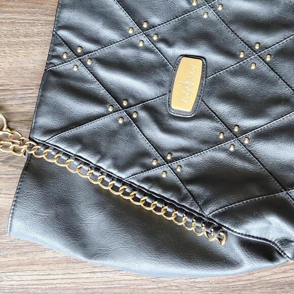 Y2k Baby Phat Black And Gold Toned Purse - Picture 2 of 9